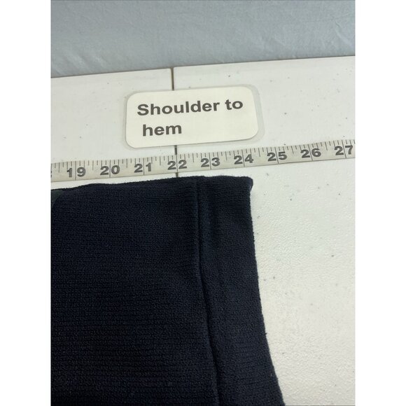 ST JOHN Collection Dark Navy Santana Knit‎ Zip Up Sweater Jacket Size 6 Cardigan - Picture 7 of 9